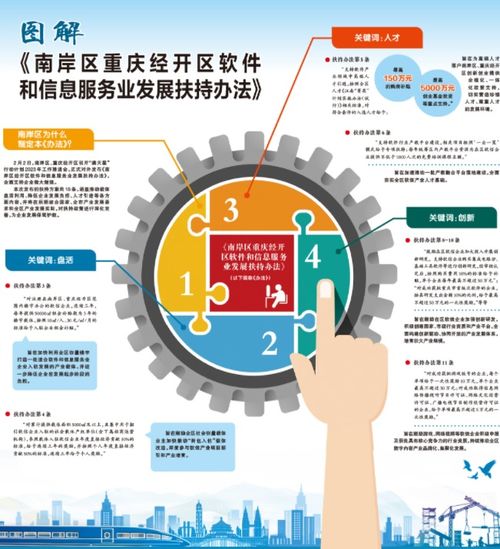 圖解《南岸區(qū)、重慶經(jīng)開區(qū)軟件和信息服務(wù)業(yè)發(fā)展扶持辦法》 賦能信息咨詢，共筑數(shù)字未來